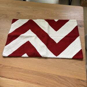 POTTERY BARN Embroidered Holiday Lumbar Pillow Cover